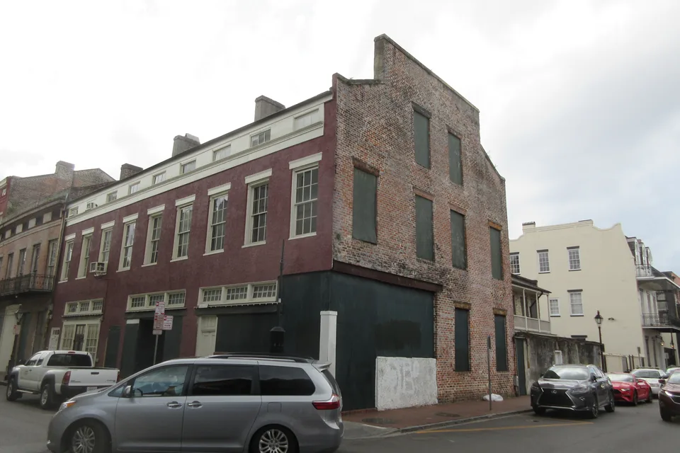 Creole cottages on a Treme street in New Orleans